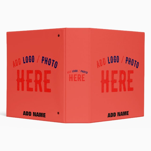 STYLISH MODERN CUSTOM RED ORANGE VERIFIED BRANDED BINDER (Background)