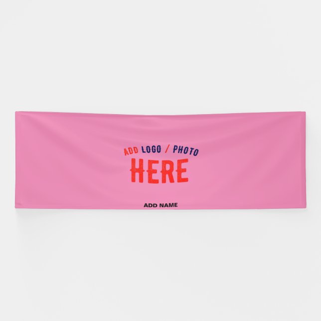 STYLISH MODERN CUSTOM SWAG HOT PINK VERIFIED BRAND BANNER (Horizontal)