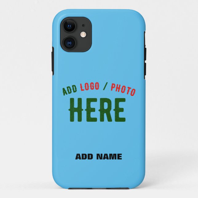 STYLISH MODERN CUSTOM SWAG SKY BLUE VERIFIED BRAND Case-Mate iPhone CASE (Back)