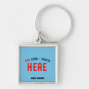 STYLISH MODERN CUSTOM SWAG SKY BLUE VERIFIED BRAND KEYCHAIN