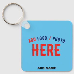 STYLISH MODERN CUSTOM SWAG SKY BLUE VERIFIED BRAND KEYCHAIN