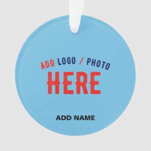 STYLISH MODERN CUSTOM SWAG SKY BLUE VERIFIED BRAND ORNAMENT