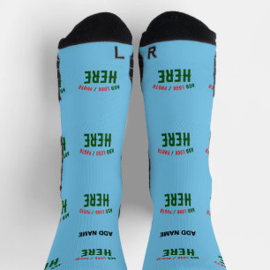 STYLISH MODERN CUSTOM SWAG SKY BLUE VERIFIED BRAND SOCKS