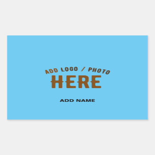 STYLISH MODERN CUSTOM SWAG SKY BLUE VERIFIED BRAND STICKER
