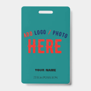 STYLISH MODERN CUSTOM TEAL GREEN VERIFIED BRANDED BADGE