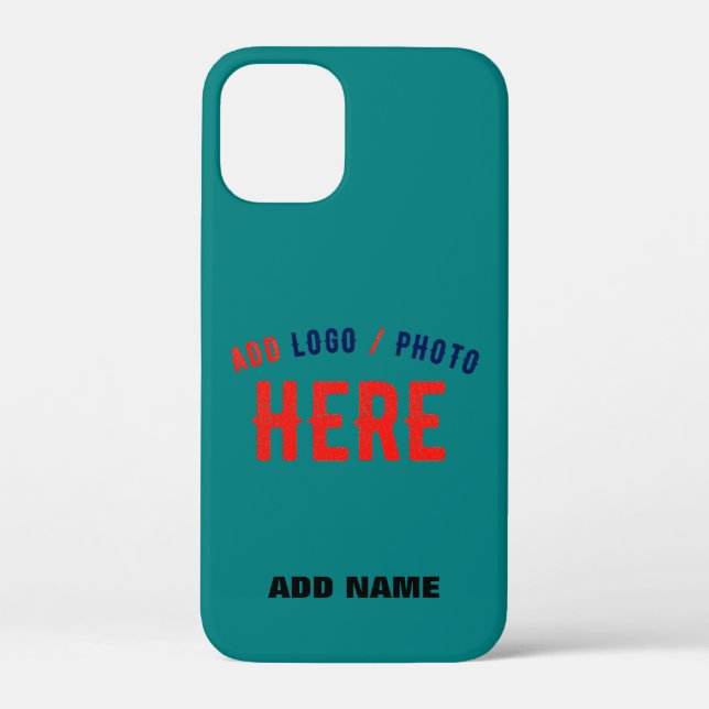 STYLISH MODERN CUSTOM TEAL GREEN VERIFIED BRANDED Case-Mate iPhone CASE (Back)