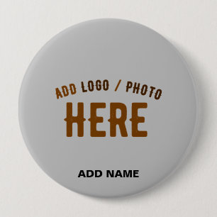 STYLISH MODERN CUSTOMIZABLE ASH VERIFIED BRANDED 4 INCH ROUND BUTTON