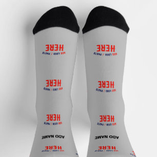 STYLISH MODERN CUSTOMIZABLE ASH VERIFIED BRANDED SOCKS