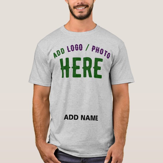 STYLISH MODERN CUSTOMIZABLE ASH VERIFIED BRANDED T-Shirt (Front)