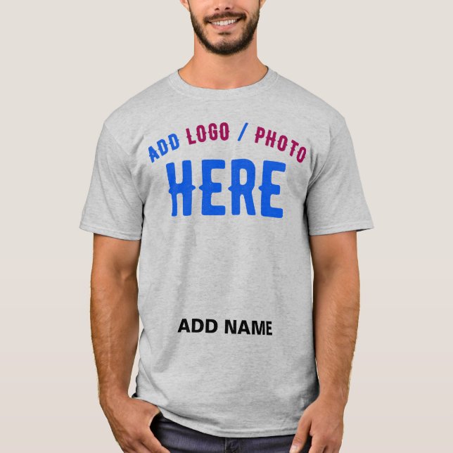 STYLISH MODERN CUSTOMIZABLE ASH VERIFIED BRANDED T-Shirt (Front)
