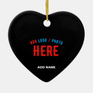 STYLISH MODERN CUSTOMIZABLE BLACK VERIFIED BRAND CERAMIC ORNAMENT