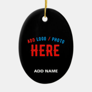 STYLISH MODERN CUSTOMIZABLE BLACK VERIFIED BRAND CERAMIC ORNAMENT