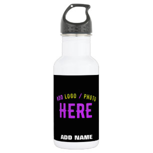 STYLISH MODERN CUSTOMIZABLE BLACK VERIFIED BRANDED 532 ML WATER BOTTLE
