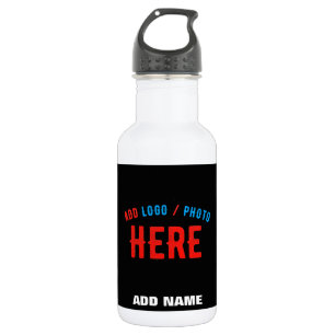 STYLISH MODERN CUSTOMIZABLE BLACK VERIFIED BRANDED 532 ML WATER BOTTLE