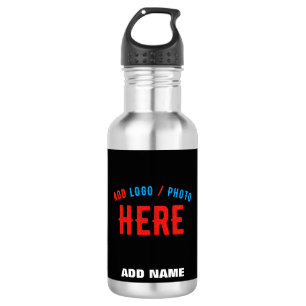 STYLISH MODERN CUSTOMIZABLE BLACK VERIFIED BRANDED 532 ML WATER BOTTLE