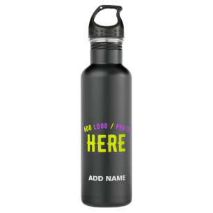 STYLISH MODERN CUSTOMIZABLE BLACK VERIFIED BRANDED 710 ML WATER BOTTLE