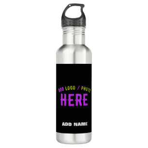 STYLISH MODERN CUSTOMIZABLE BLACK VERIFIED BRANDED 710 ML WATER BOTTLE