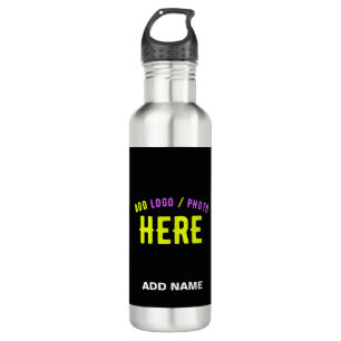 STYLISH MODERN CUSTOMIZABLE BLACK VERIFIED BRANDED 710 ML WATER BOTTLE