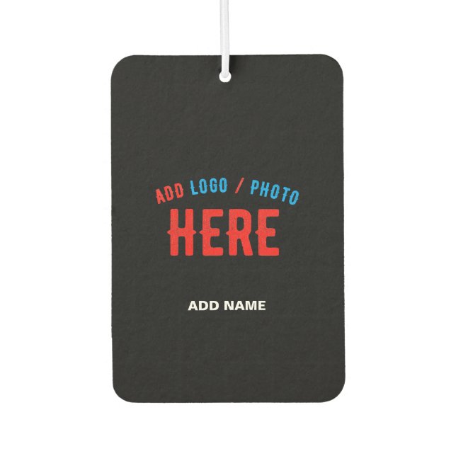 STYLISH MODERN CUSTOMIZABLE BLACK VERIFIED BRANDED AIR FRESHENER (Front)