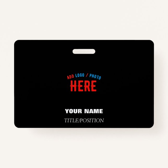 STYLISH MODERN CUSTOMIZABLE BLACK VERIFIED BRANDED BADGE (Front)