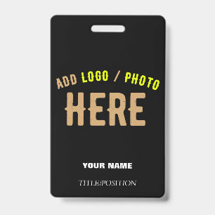 STYLISH MODERN CUSTOMIZABLE BLACK VERIFIED BRANDED BADGE