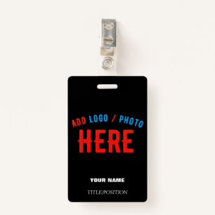 STYLISH MODERN CUSTOMIZABLE BLACK VERIFIED BRANDED BADGE