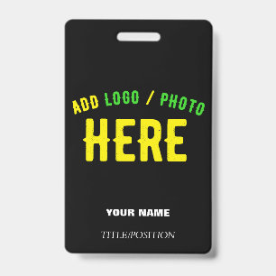 STYLISH MODERN CUSTOMIZABLE BLACK VERIFIED BRANDED BADGE