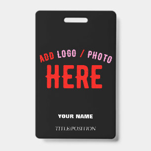 STYLISH MODERN CUSTOMIZABLE BLACK VERIFIED BRANDED BADGE
