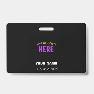 STYLISH MODERN CUSTOMIZABLE BLACK VERIFIED BRANDED BADGE