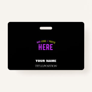 STYLISH MODERN CUSTOMIZABLE BLACK VERIFIED BRANDED BADGE