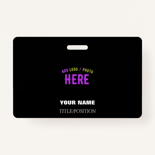 STYLISH MODERN CUSTOMIZABLE BLACK VERIFIED BRANDED BADGE (Front)
