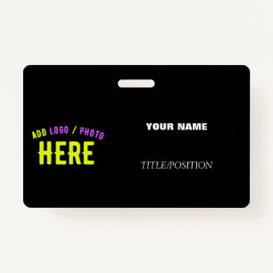 STYLISH MODERN CUSTOMIZABLE BLACK VERIFIED BRANDED BADGE