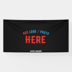 STYLISH MODERN CUSTOMIZABLE BLACK VERIFIED BRANDED BANNER