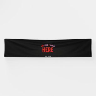 STYLISH MODERN CUSTOMIZABLE BLACK VERIFIED BRANDED BANNER