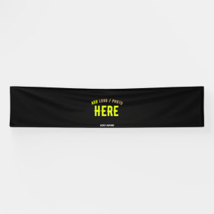 STYLISH MODERN CUSTOMIZABLE BLACK VERIFIED BRANDED BANNER