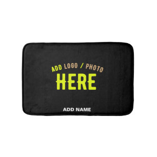 STYLISH MODERN CUSTOMIZABLE BLACK VERIFIED BRANDED BATH MAT