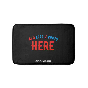 STYLISH MODERN CUSTOMIZABLE BLACK VERIFIED BRANDED BATH MAT