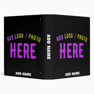 STYLISH MODERN CUSTOMIZABLE BLACK VERIFIED BRANDED BINDER