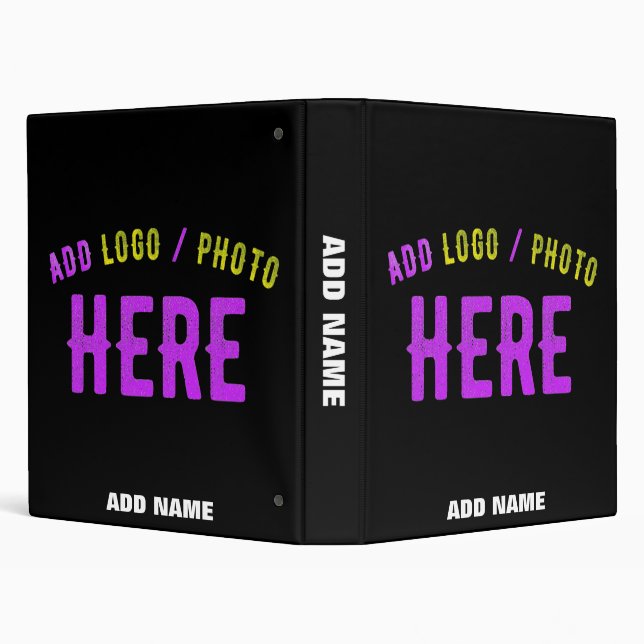 STYLISH MODERN CUSTOMIZABLE BLACK VERIFIED BRANDED BINDER (Background)