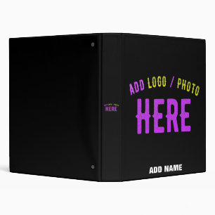 STYLISH MODERN CUSTOMIZABLE BLACK VERIFIED BRANDED BINDER