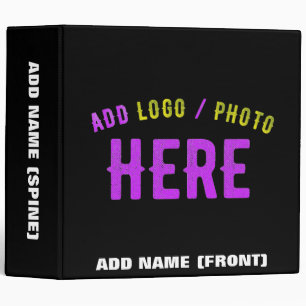 STYLISH MODERN CUSTOMIZABLE BLACK VERIFIED BRANDED BINDER