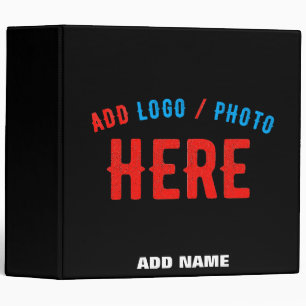 STYLISH MODERN CUSTOMIZABLE BLACK VERIFIED BRANDED BINDER