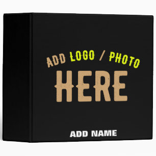 STYLISH MODERN CUSTOMIZABLE BLACK VERIFIED BRANDED BINDER