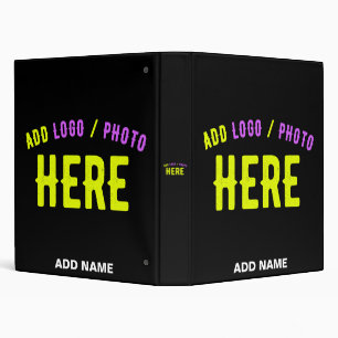 STYLISH MODERN CUSTOMIZABLE BLACK VERIFIED BRANDED BINDER