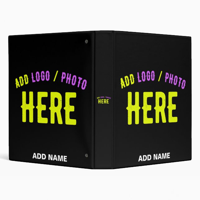 STYLISH MODERN CUSTOMIZABLE BLACK VERIFIED BRANDED BINDER (Background)