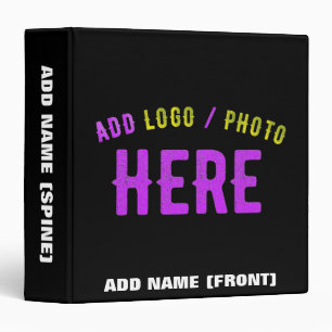 STYLISH MODERN CUSTOMIZABLE BLACK VERIFIED BRANDED BINDER