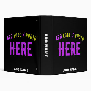 STYLISH MODERN CUSTOMIZABLE BLACK VERIFIED BRANDED BINDER