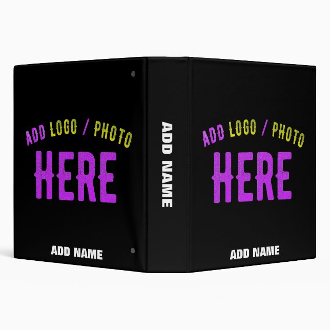 STYLISH MODERN CUSTOMIZABLE BLACK VERIFIED BRANDED BINDER (Background)