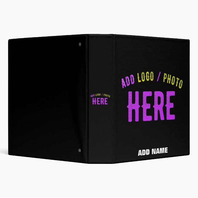 STYLISH MODERN CUSTOMIZABLE BLACK VERIFIED BRANDED BINDER (Background)