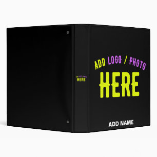 STYLISH MODERN CUSTOMIZABLE BLACK VERIFIED BRANDED BINDER